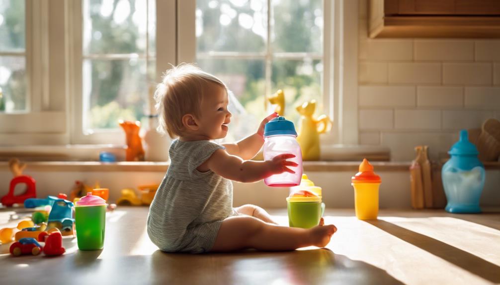 bottle to cup transition